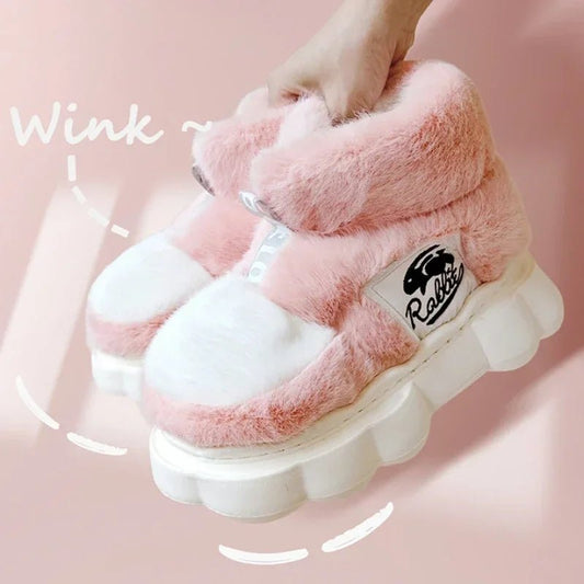 Winter Bliss Cotton Slippers - Cozy Warmth for Couples