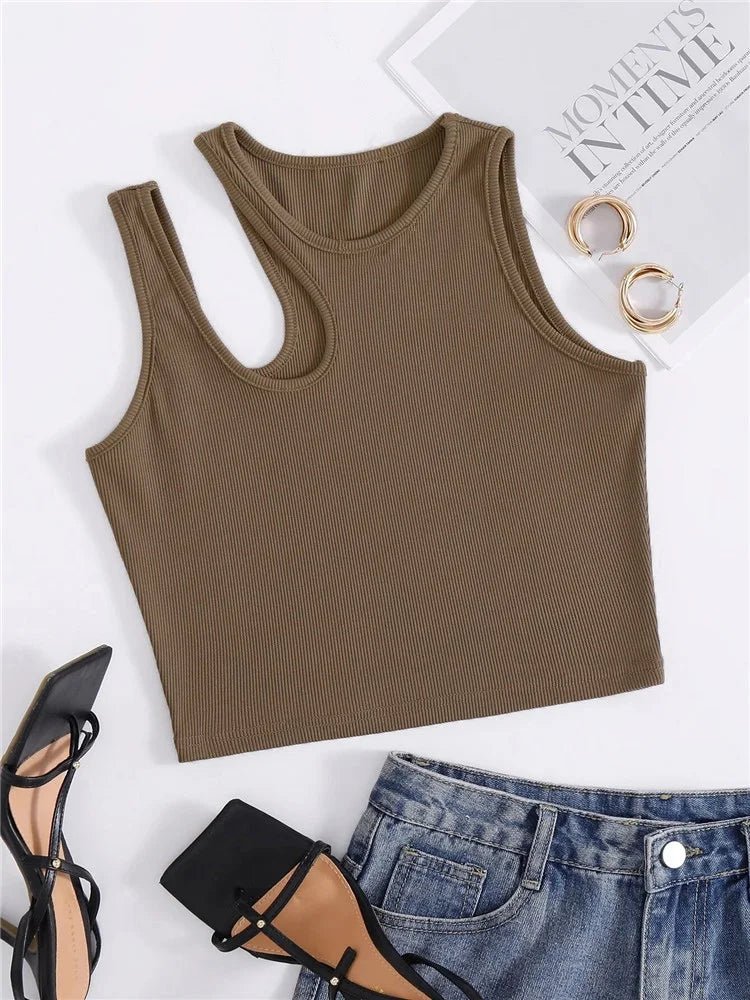 Summer Chic Rib-Knit Tank Top