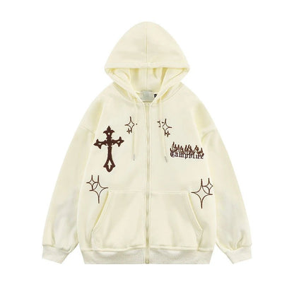 Gothic Embroidery Retro Hoodies