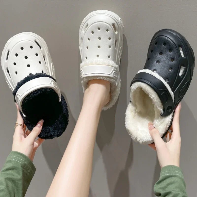 Luxury Plush Slippers - 2024 Winter Edition with Thick High Heel