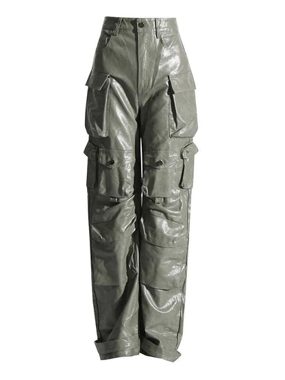 Urban Chic PU Leather Streetwear Pants