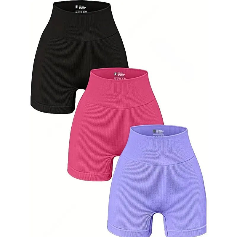 Seamless High-Waisted Yoga Shorts