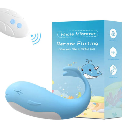 Remote-Controlled Heating Whale Vibrator