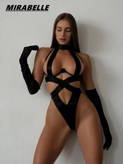 MIRABELLE Halter Bodysuit - Erotic