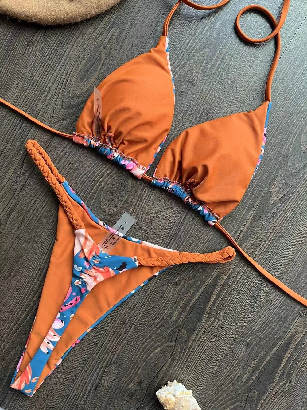 Zebra Chic: High Waist Thong Bikini Set - RUOTONGSEPT 2023