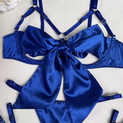 Yimunancy 3-Piece Bow Lingerie Set