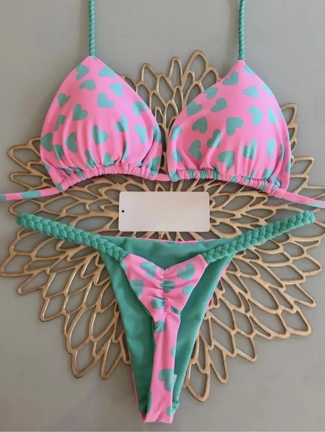 Zebra Chic: High Waist Thong Bikini Set - RUOTONGSEPT 2023