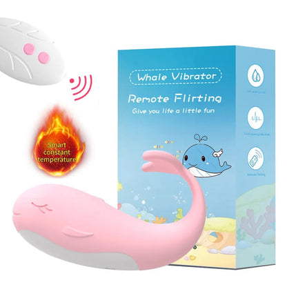 Remote-Controlled Heating Whale Vibrator