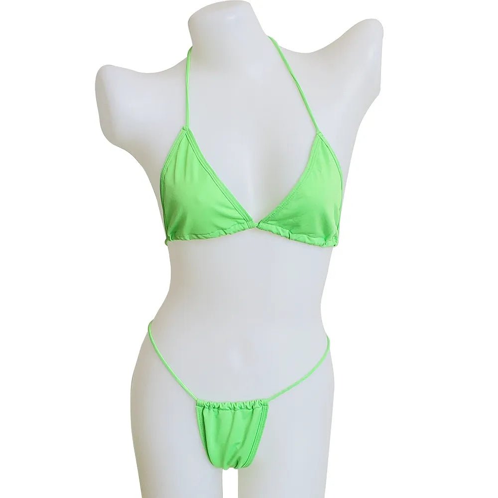 Ultra Chic: 2023 New Women's Thong Bikini Set with Side Tie