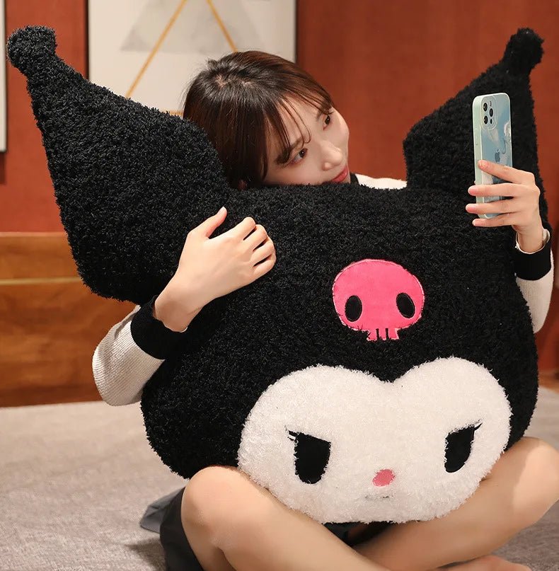 Kuromi Little Devil Plush Pillow: Oversized 80cm Cute Cartoon Doll