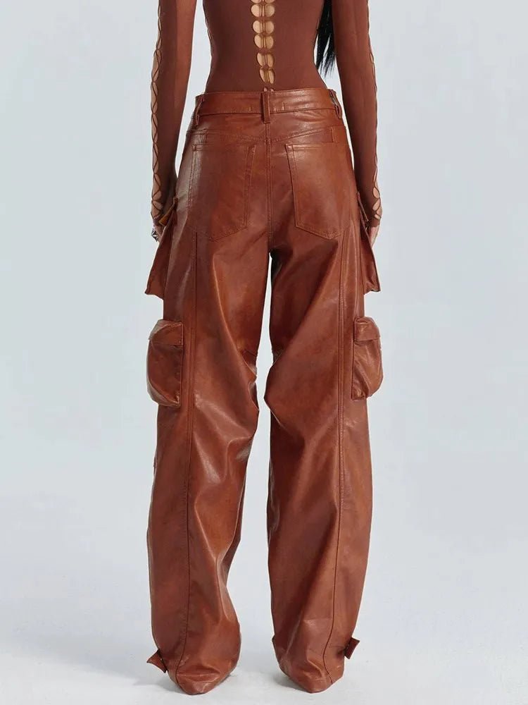 Urban Chic PU Leather Streetwear Pants