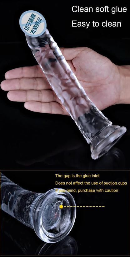 Lifelike Jelly Dildo with Powerful Suction