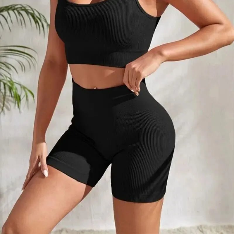 Seamless High-Waisted Yoga Shorts