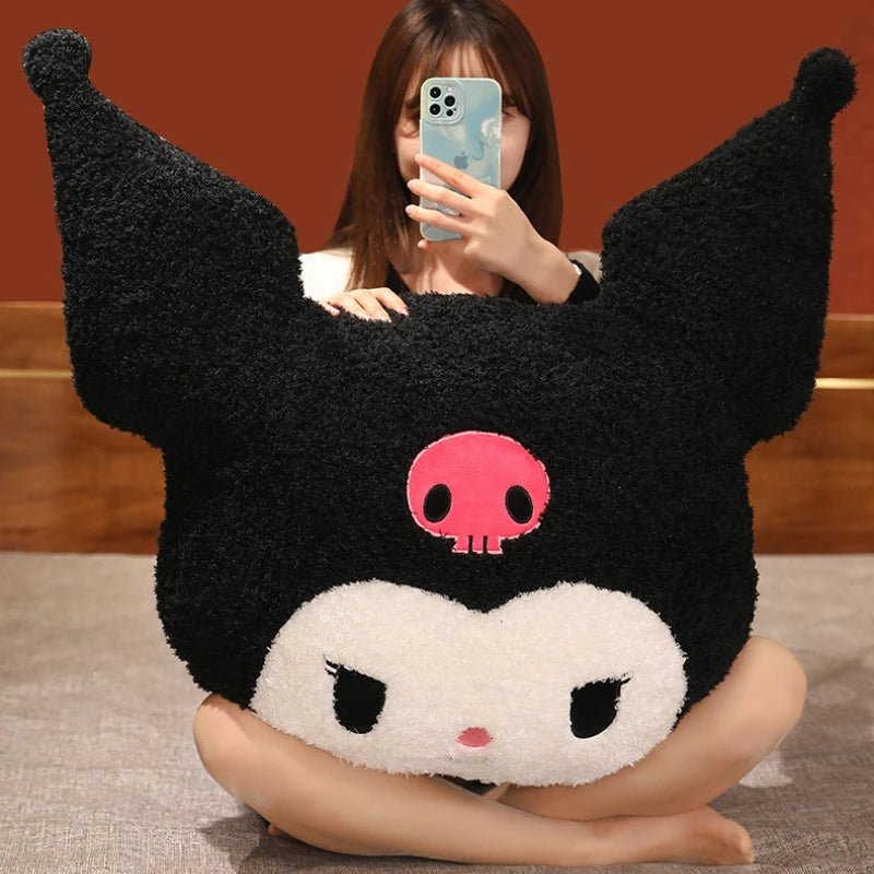 Kuromi Little Devil Plush Pillow: Oversized 80cm Cute Cartoon Doll