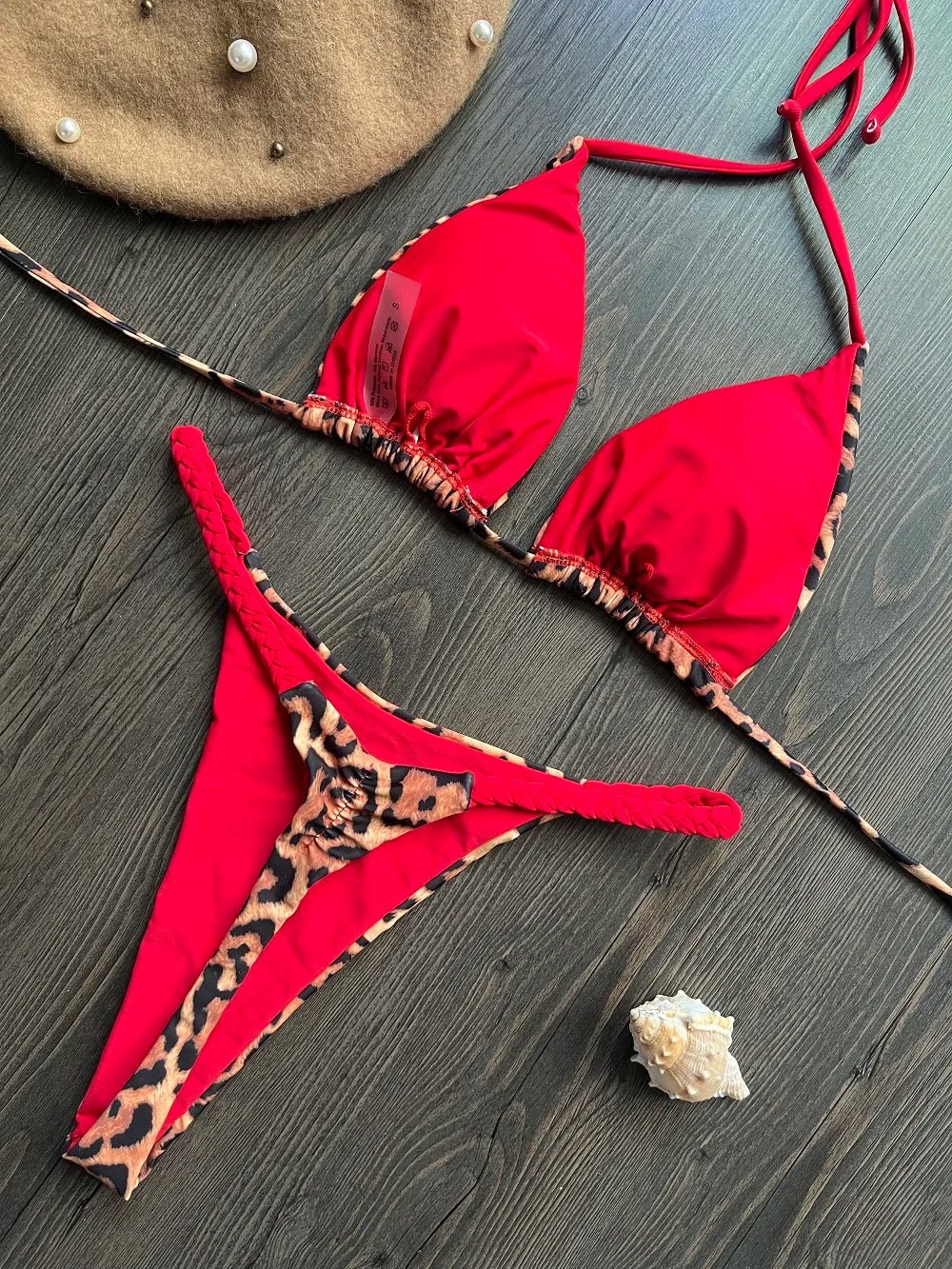 Zebra Chic: High Waist Thong Bikini Set - RUOTONGSEPT 2023