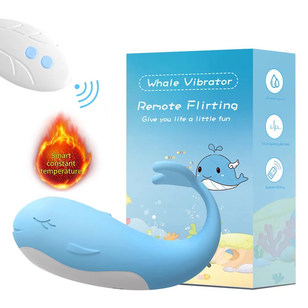 Remote-Controlled Heating Whale Vibrator