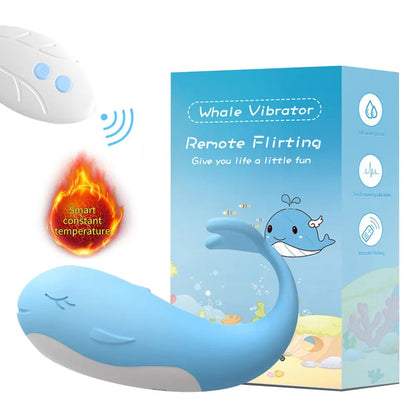 Remote-Controlled Heating Whale Vibrator