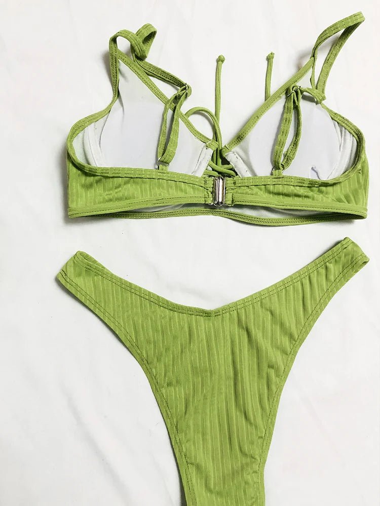 Elegance Unveiled: 2023 New Solid Push-Up Bikini Set