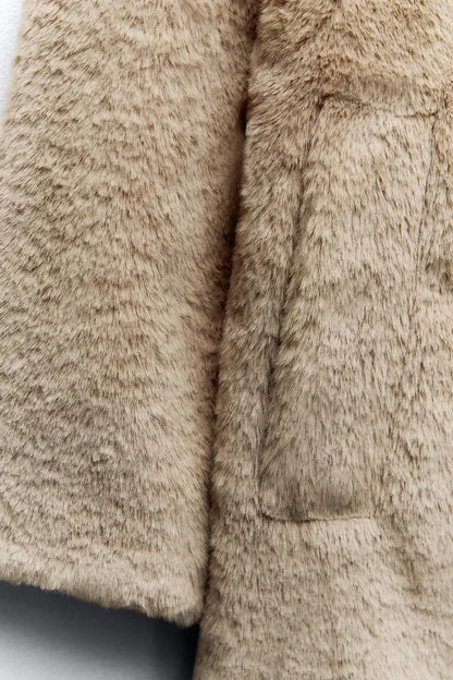 ZBZA Fall/Winter Faux Fur Jacket