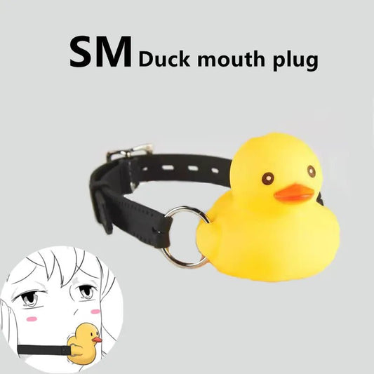 Elegant Leather Duck Gag Mouth Plug