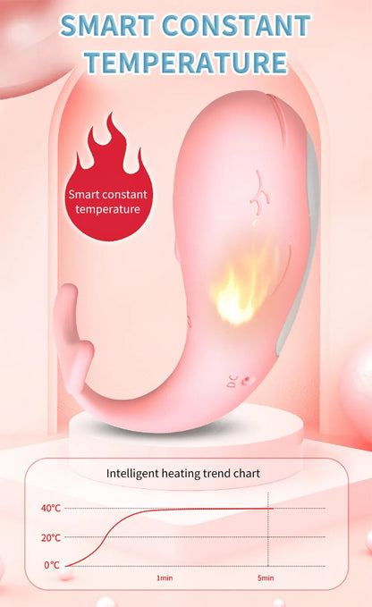 Remote-Controlled Heating Whale Vibrator