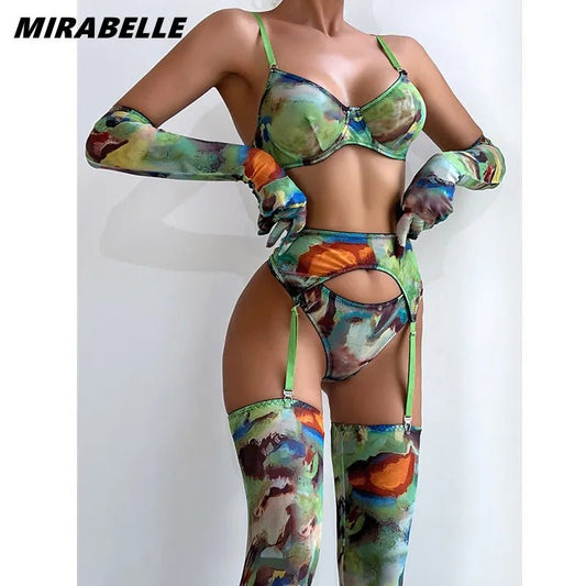 MIRABELLE Tie Dye Lingerie Set