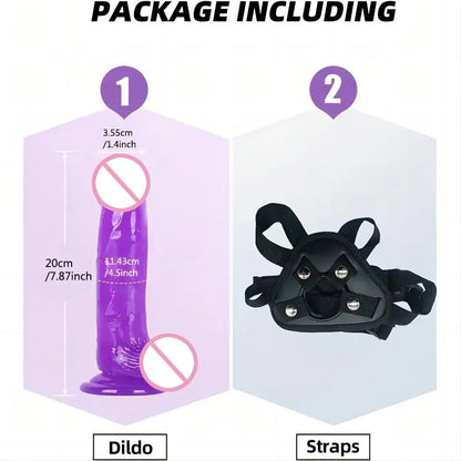 Wearable Strap-On Dildo Pants for Men