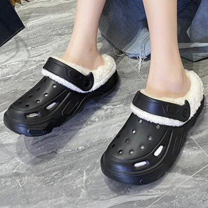 Luxury Plush Slippers - 2024 Winter Edition with Thick High Heel