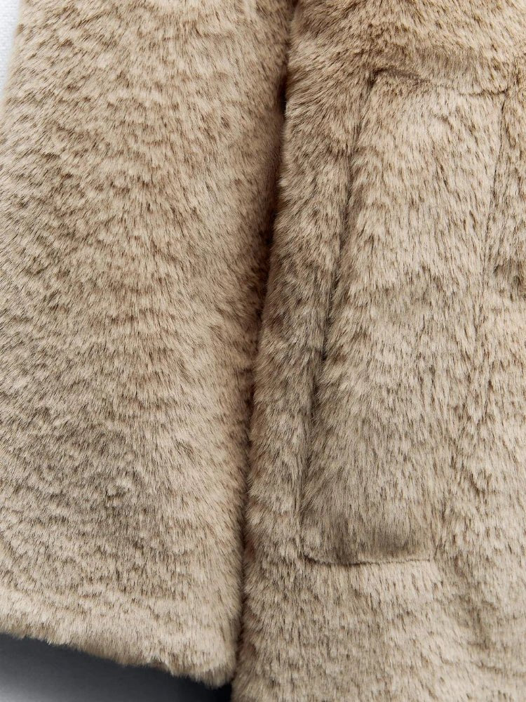 ZBZA Fall/Winter Faux Fur Jacket