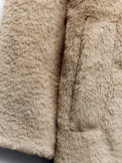 ZBZA Fall/Winter Faux Fur Jacket